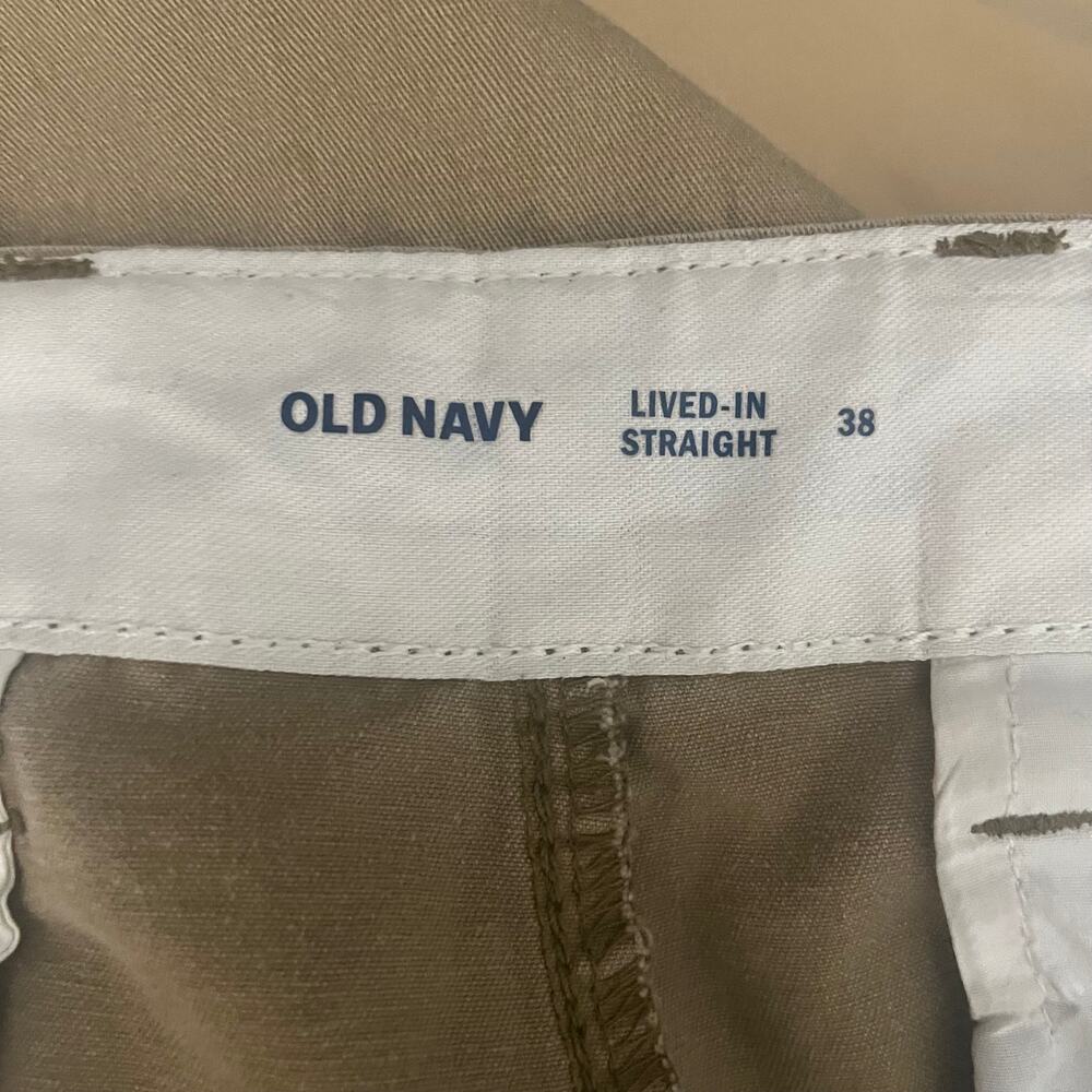 Old Navy Cargo Shorts Mens 38 Lived in Straight Khaki Brown Bermuda - Picture 3 of 8